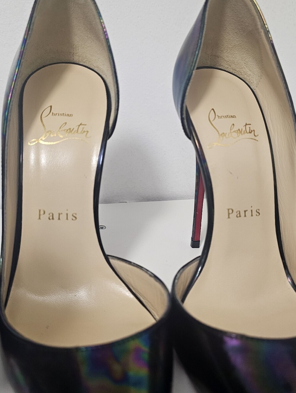 RARE Christian Louboutin Iriza 120mm Iridescent Stellar - Picture 12 of 16
